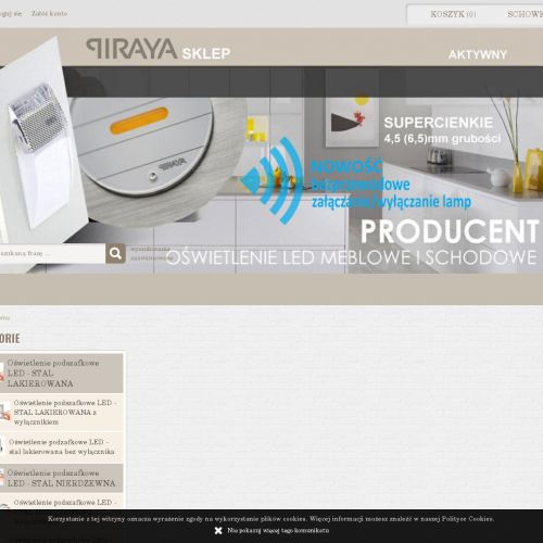 Oświetlenie meblowe kuchenne