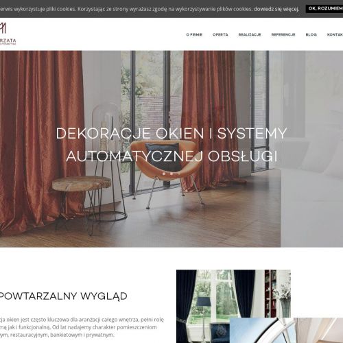 Rolety wewnętrzne elektryczne - Poznań