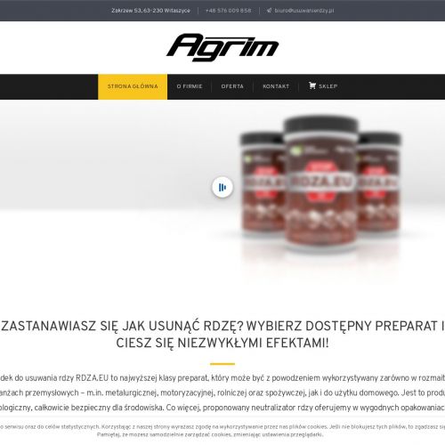 Chemia bez parabenów do usuwania rdzy