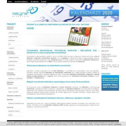 Kalendarze stojące piramidki - Poznań