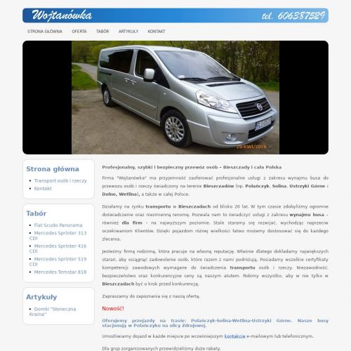 Wynajem busa ustrzyki w Ustrzykach Dolnych