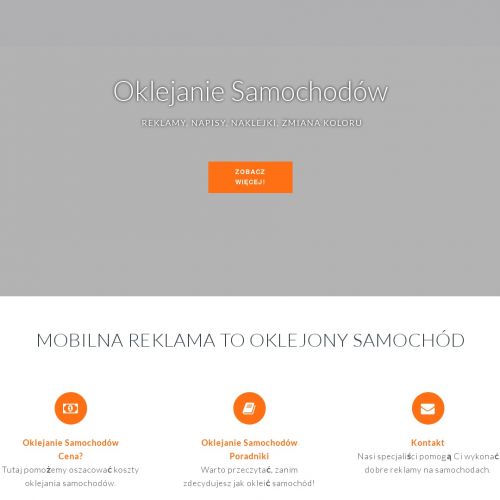 Reklamy na samochodach dostawczych