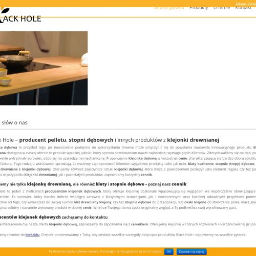 Blat drewniany klejony