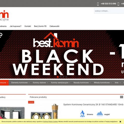 Wkład ceramiczny do komina 180