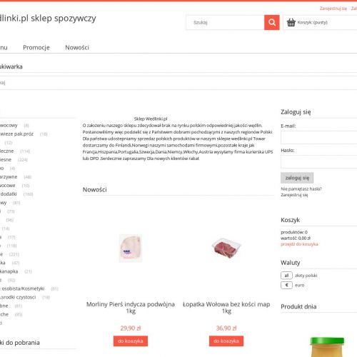 Wędliny wysyłka francja