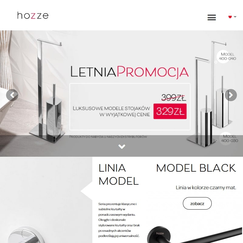 Elegancki uchwyt na papier toaletowy