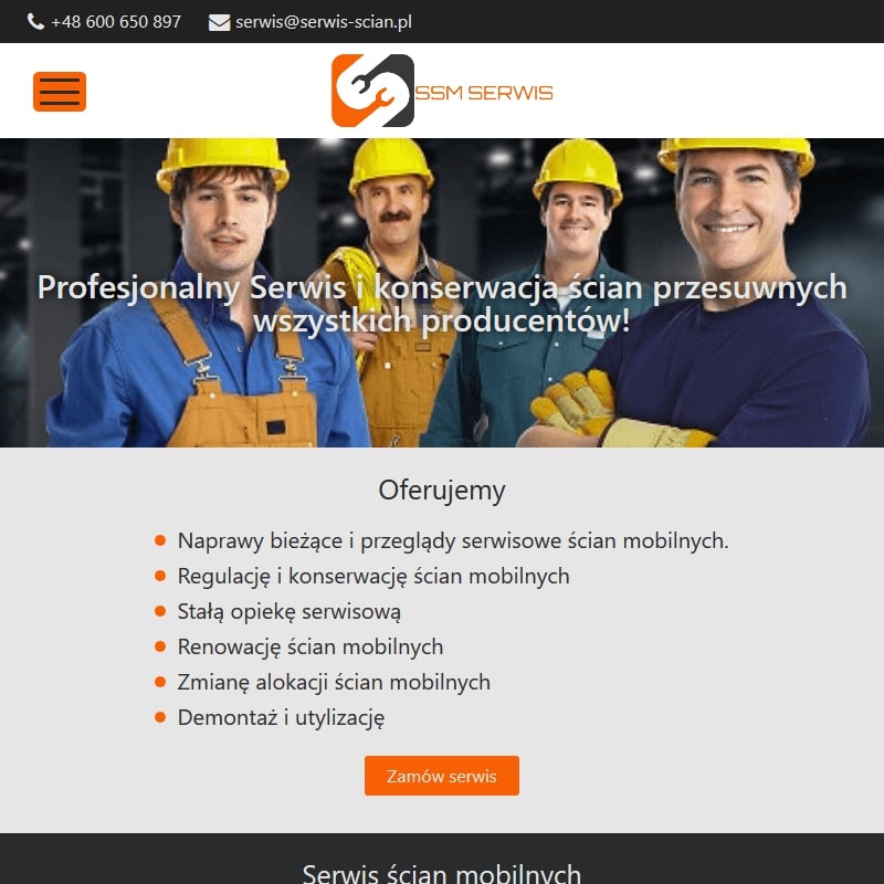 Regulacja ścian przesuwnych w Krakowie