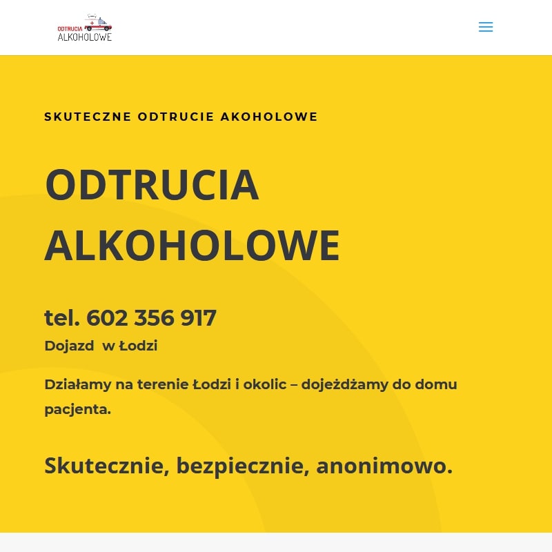 Łódź - odtrucie alkoholowe