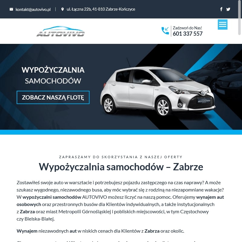 Wypożyczalnia samochodów zabrze pawłów w Chorzowie