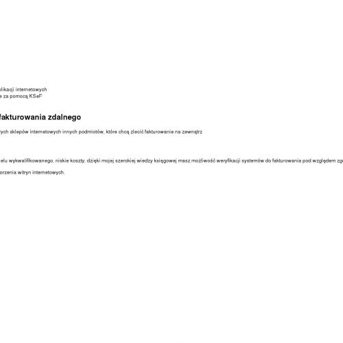 Tarnów - praca księgowa