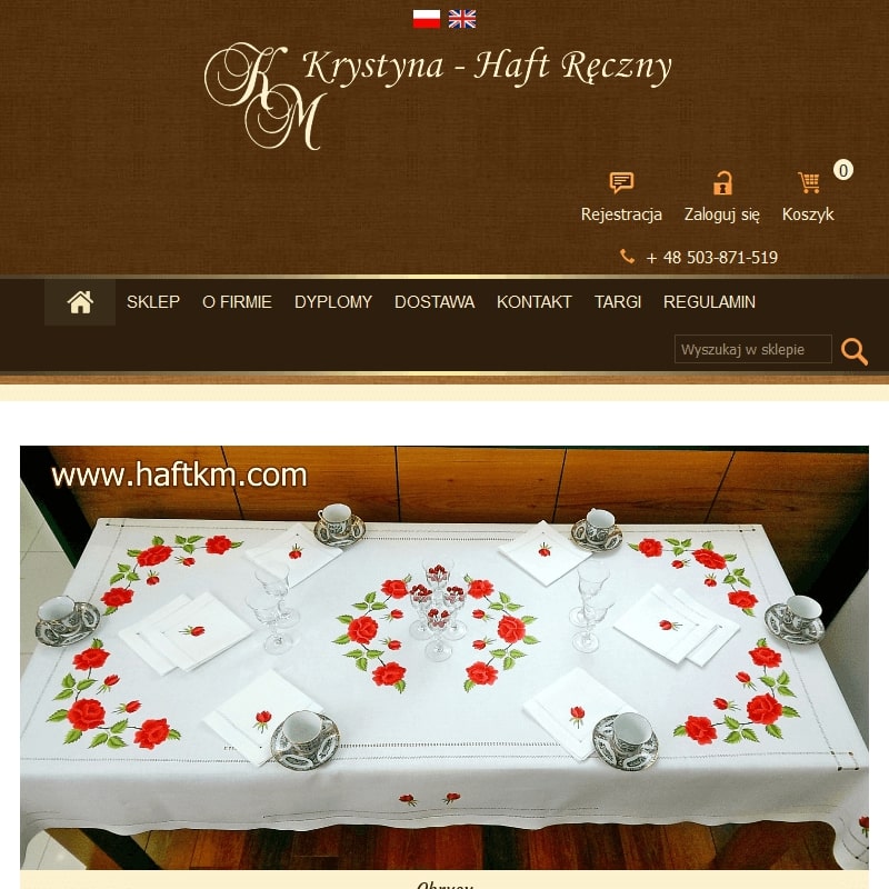 Bieżniki z koronką