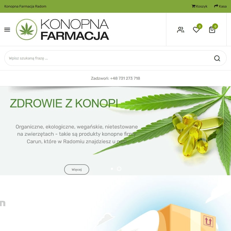 Sklep internetowy z produktami z konopi - Radom