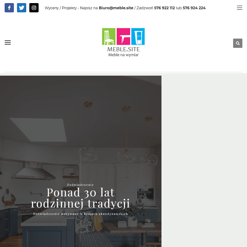 Projekty mebli do salonu Kraków