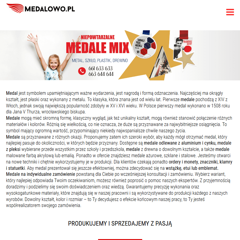 Medale tłoczone na zamówienie