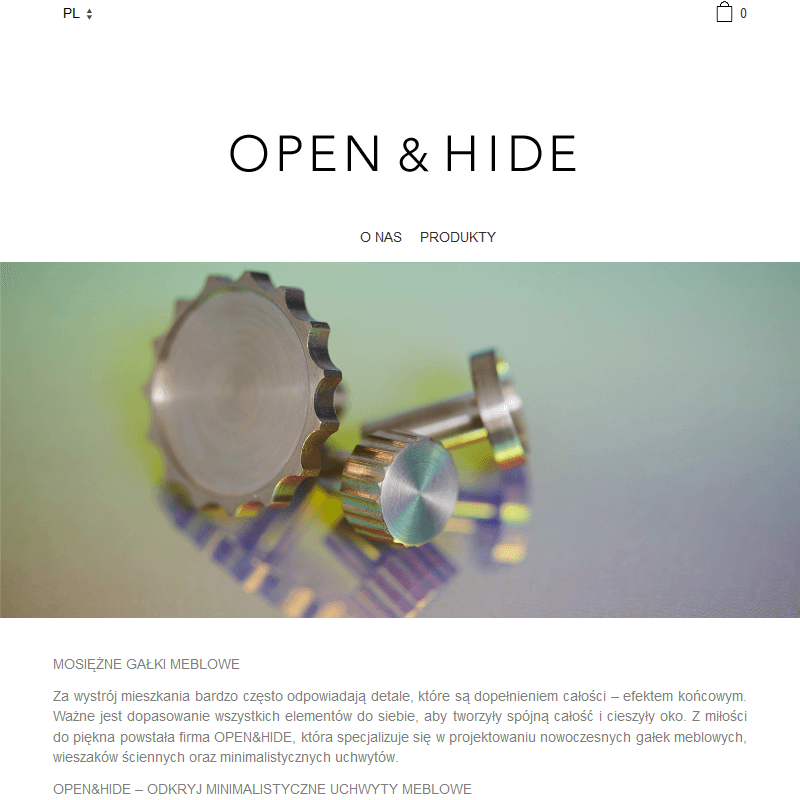 Minimalistyczne uchwyty meblowe