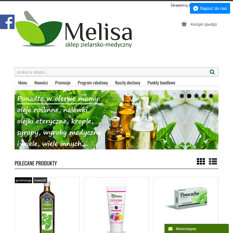 Ostrożeń sklep zielarski