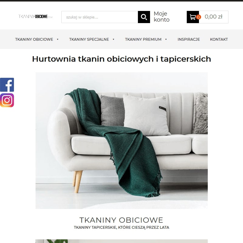 Tkaniny obiciowe hurtownia